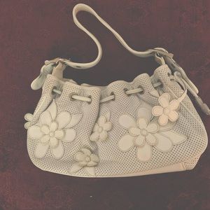 Small Cream leather Daisy Bag by Isabella Fiore